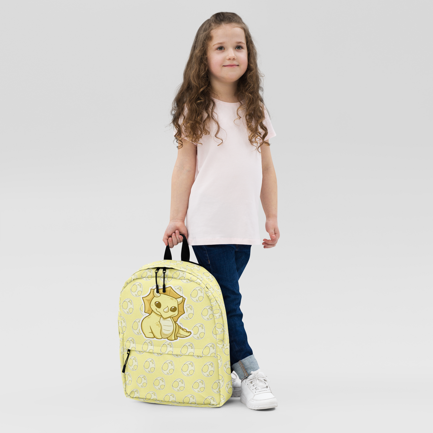 Yellow Triceratops Backpack