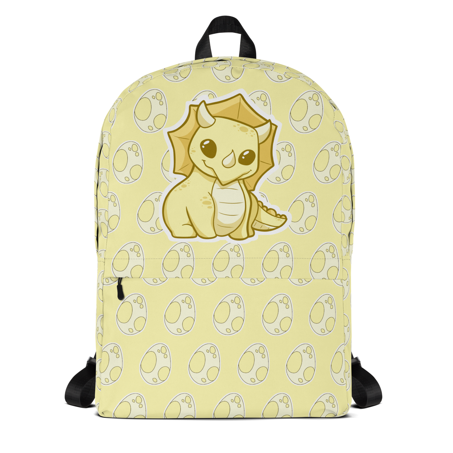 Yellow Triceratops Backpack