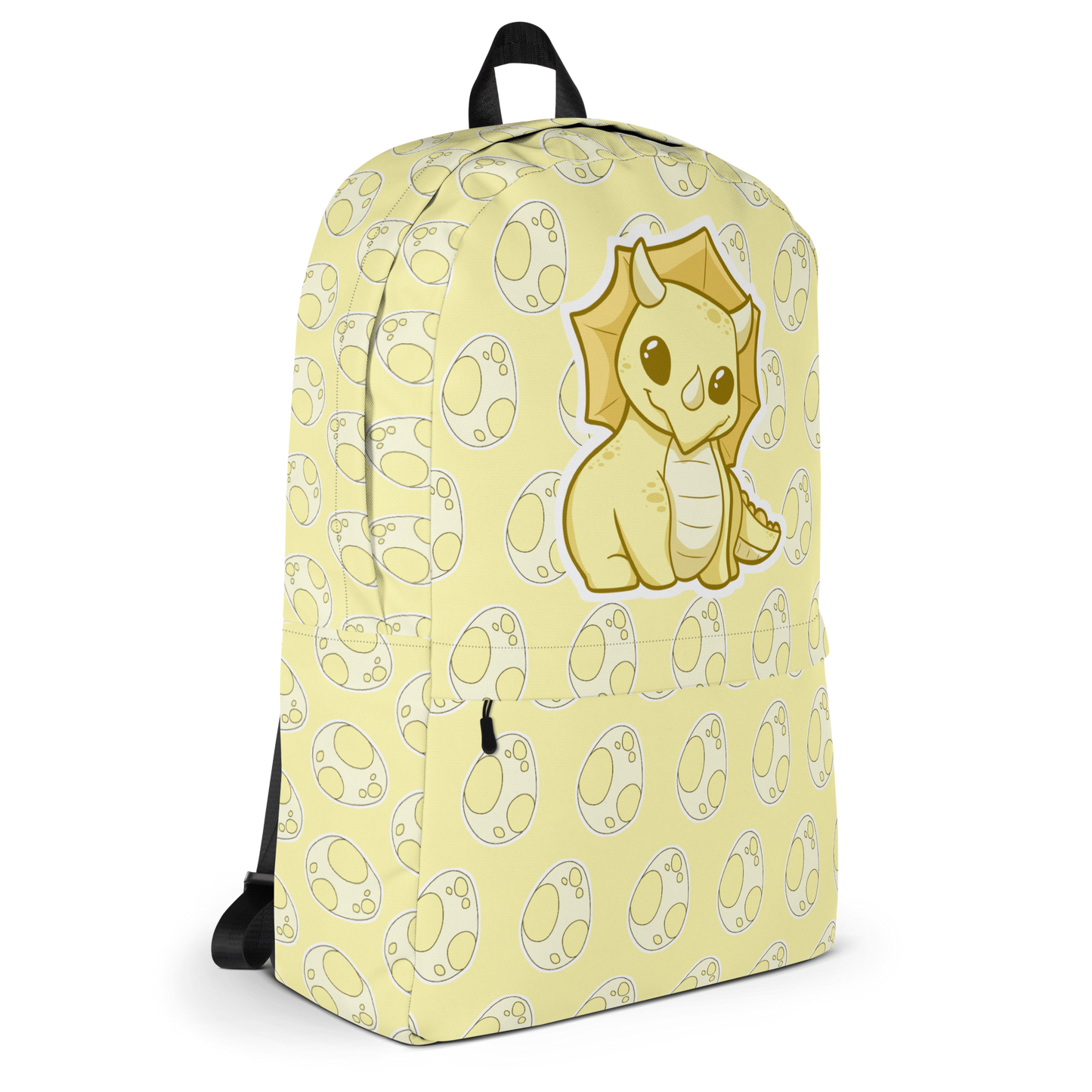 Yellow Triceratops Backpack