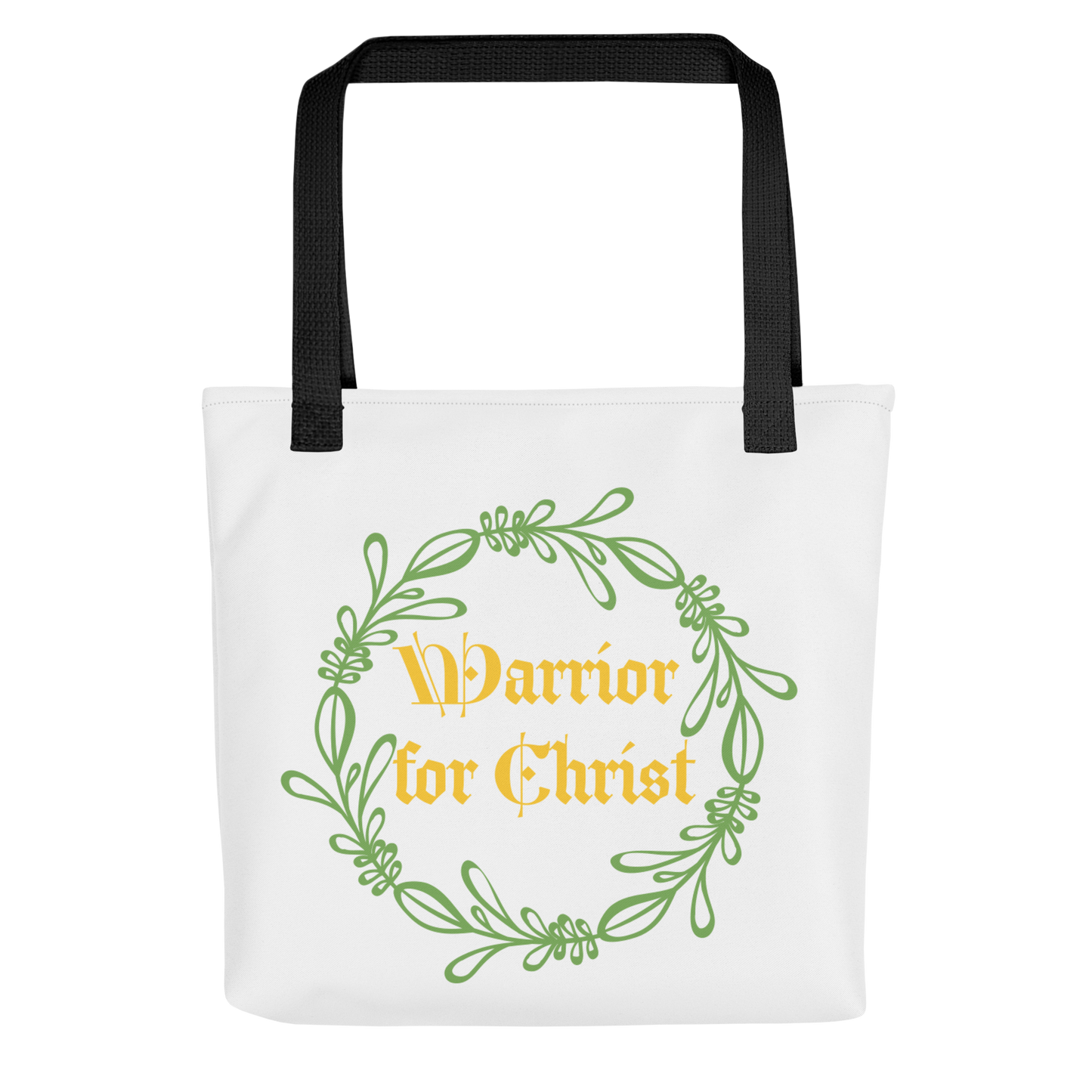 Warrior for Christ Tote bag