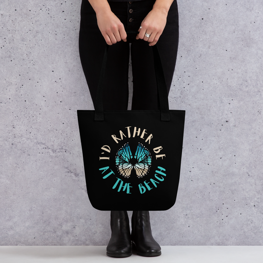 I'd Rather Be at the Beach (Butterfly Tote) | Tote bag