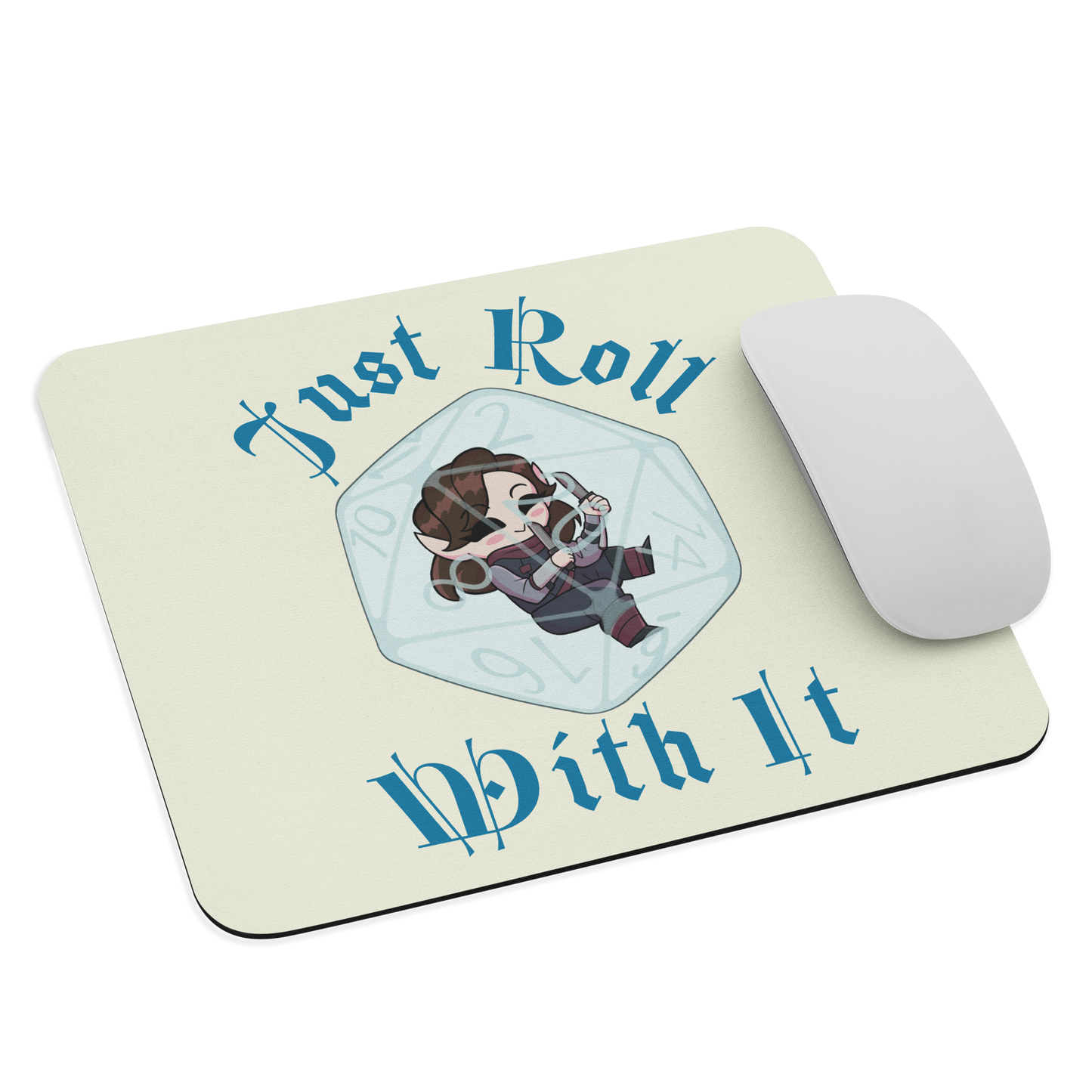 Elf Rogue Mouse pad | "Just Roll with It"