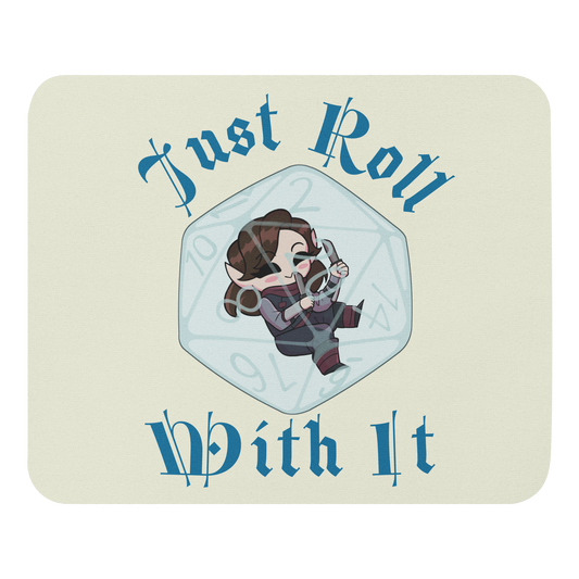 Elf Rogue Mouse pad | "Just Roll with It"