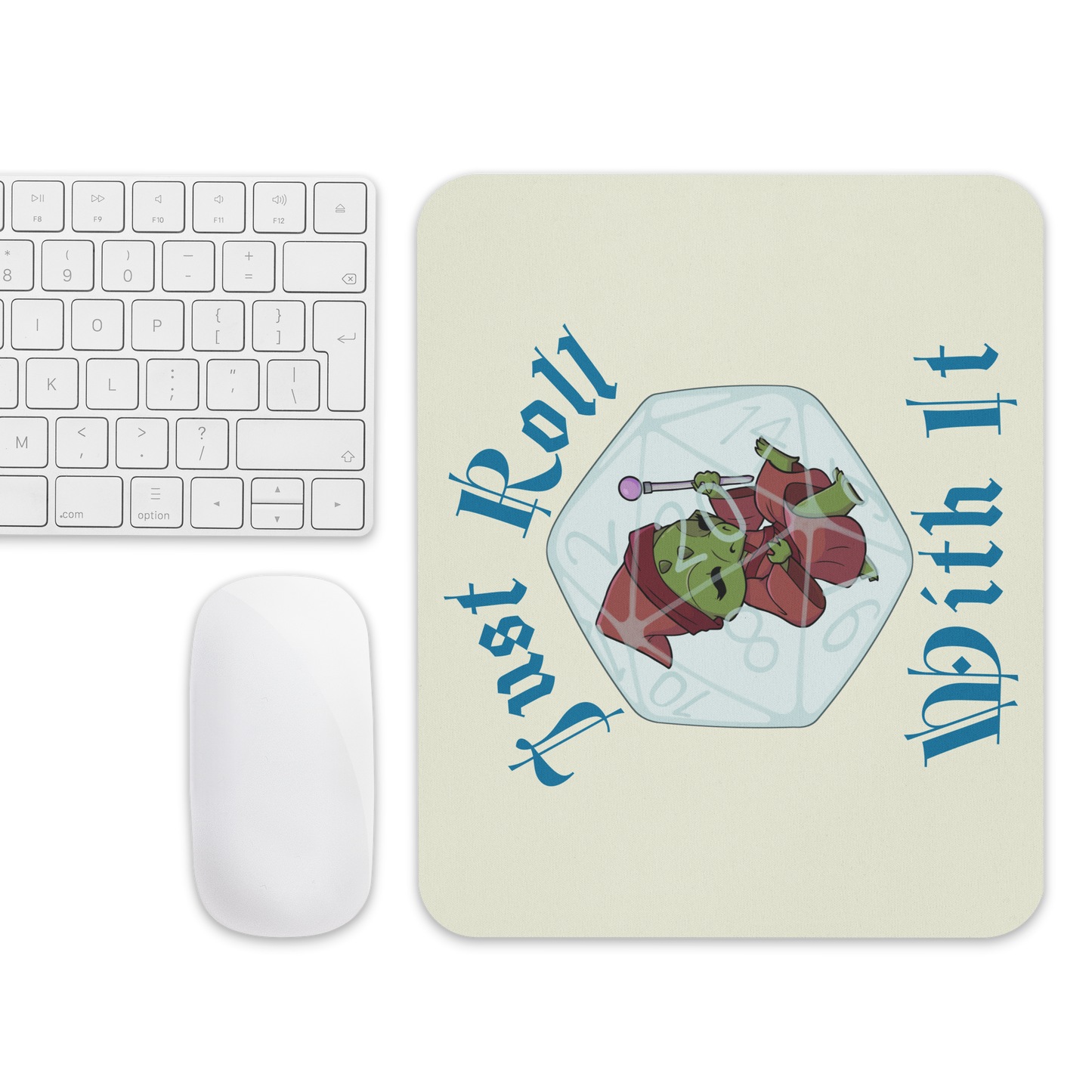 Dragon Mage Mouse pad | "Just Roll With It"