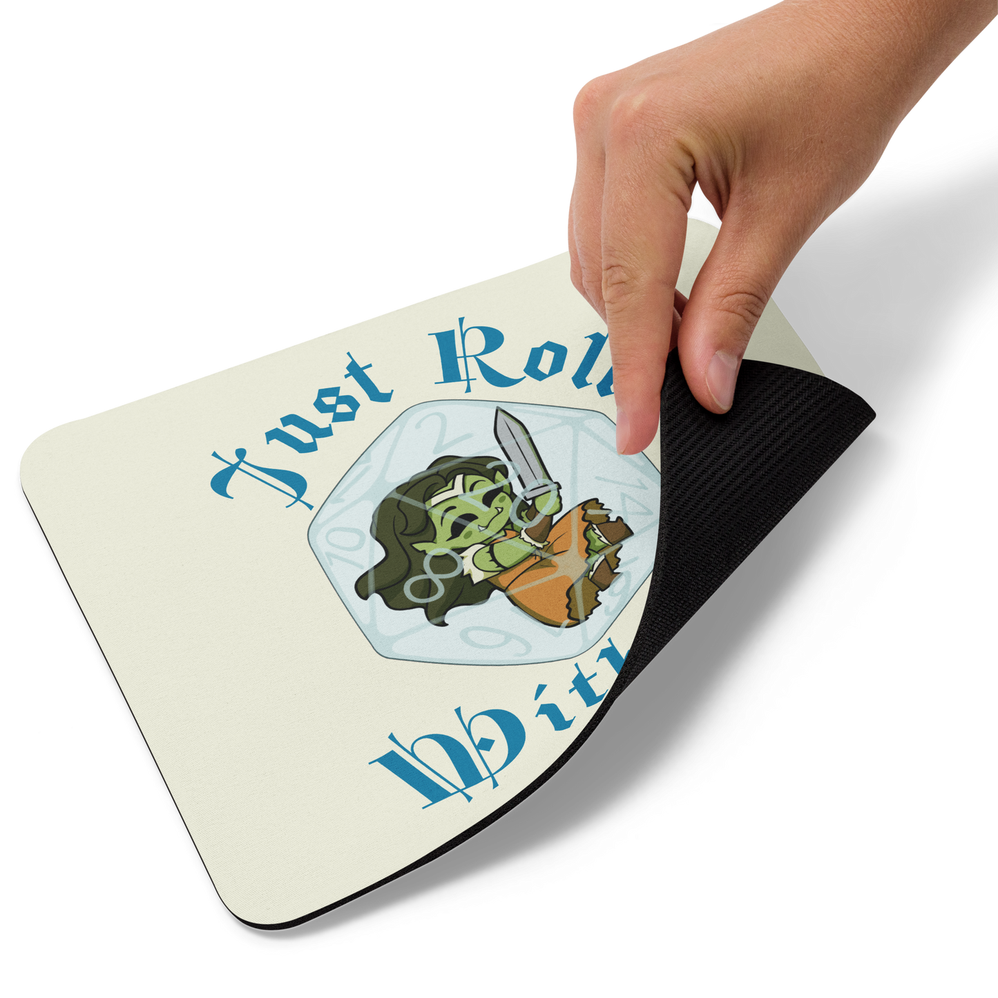 Orc Princess Mouse pad | "Just Roll with It"