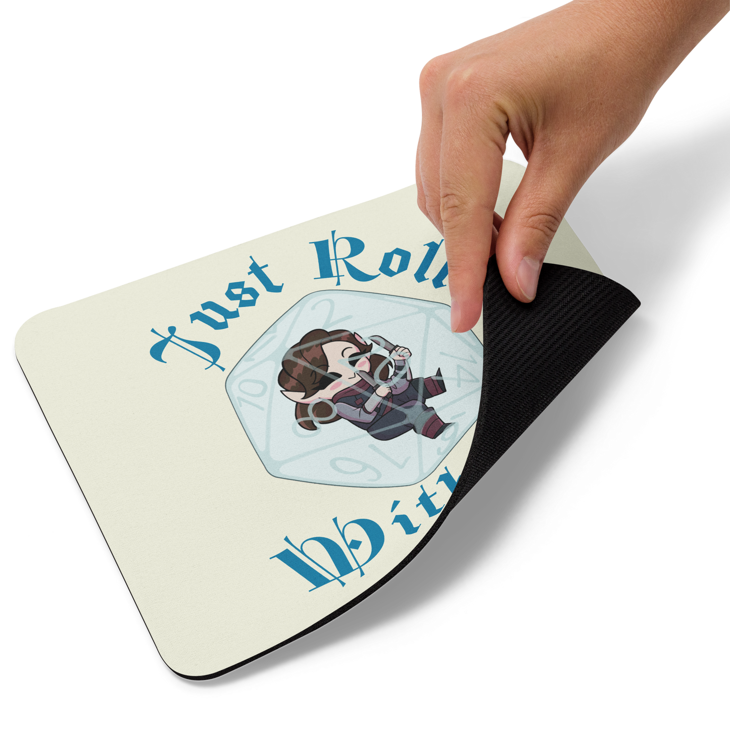 Elf Rogue Mouse pad | "Just Roll with It"