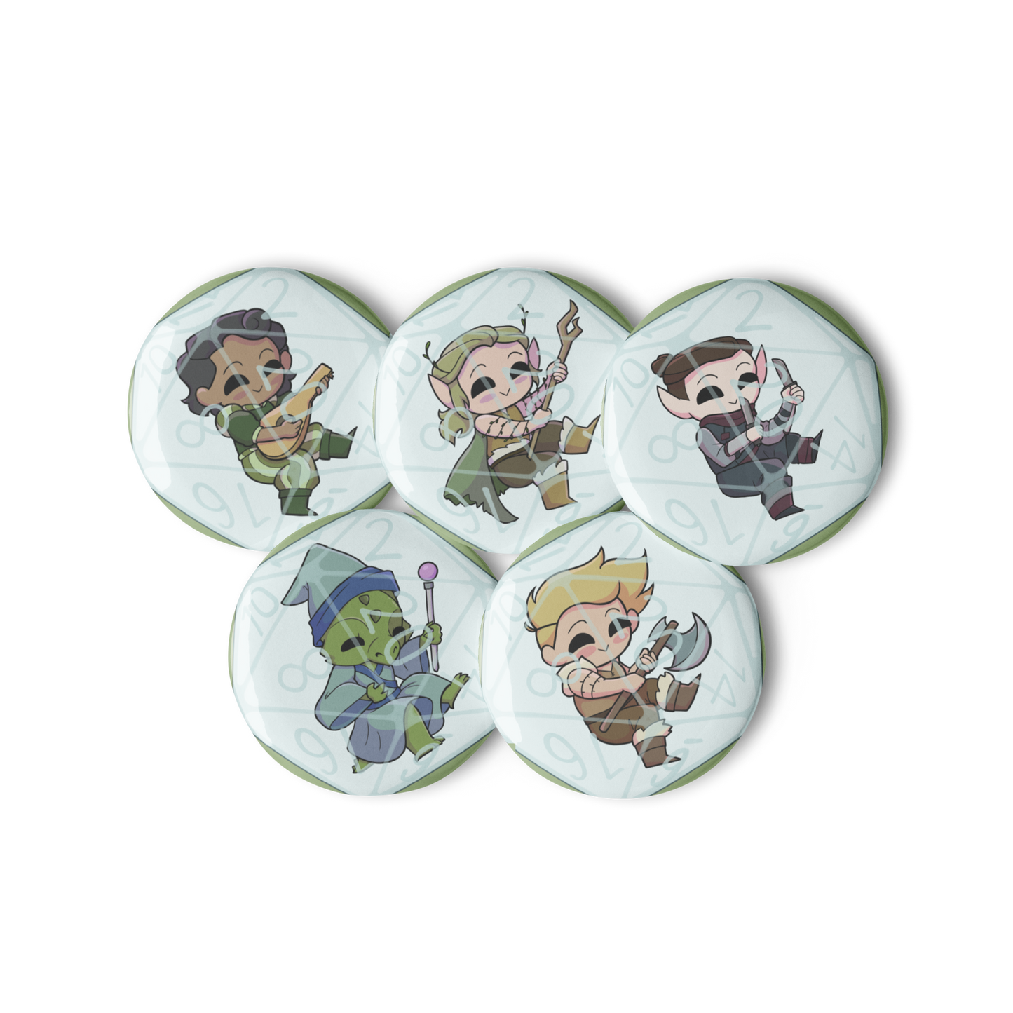 Man Power I (Set of 5 Pins)