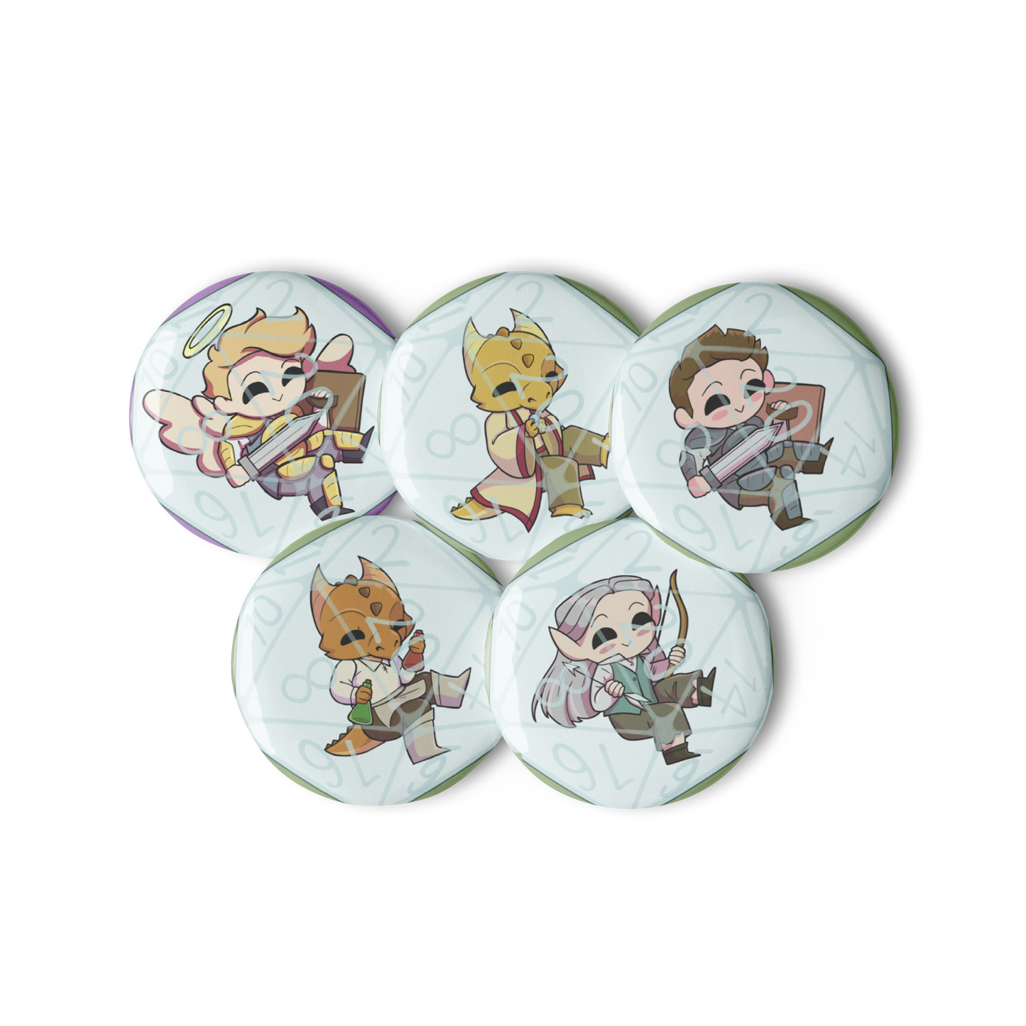 Man Power II (Set of 5 Pins)