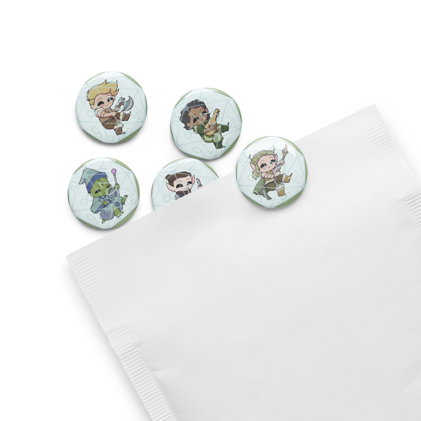 Man Power I (Set of 5 Pins)