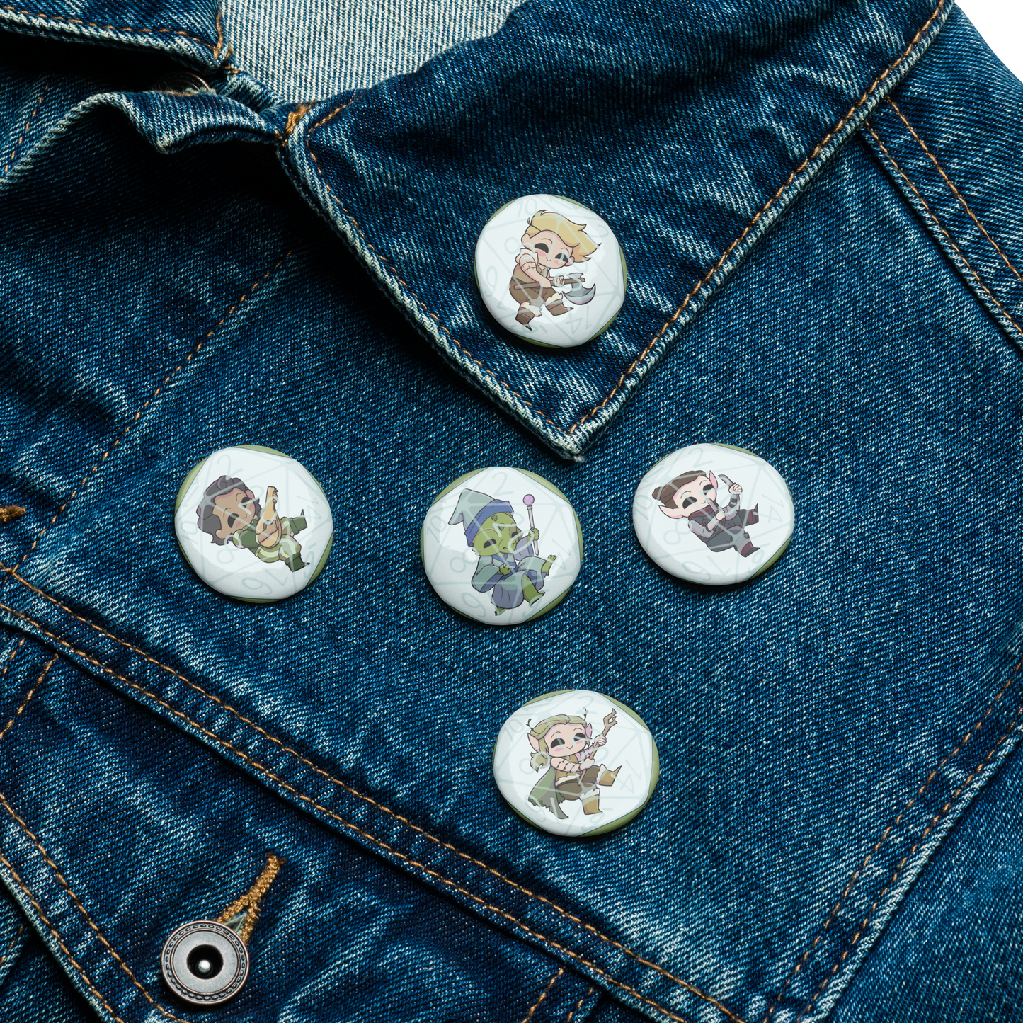 Man Power I (Set of 5 Pins)