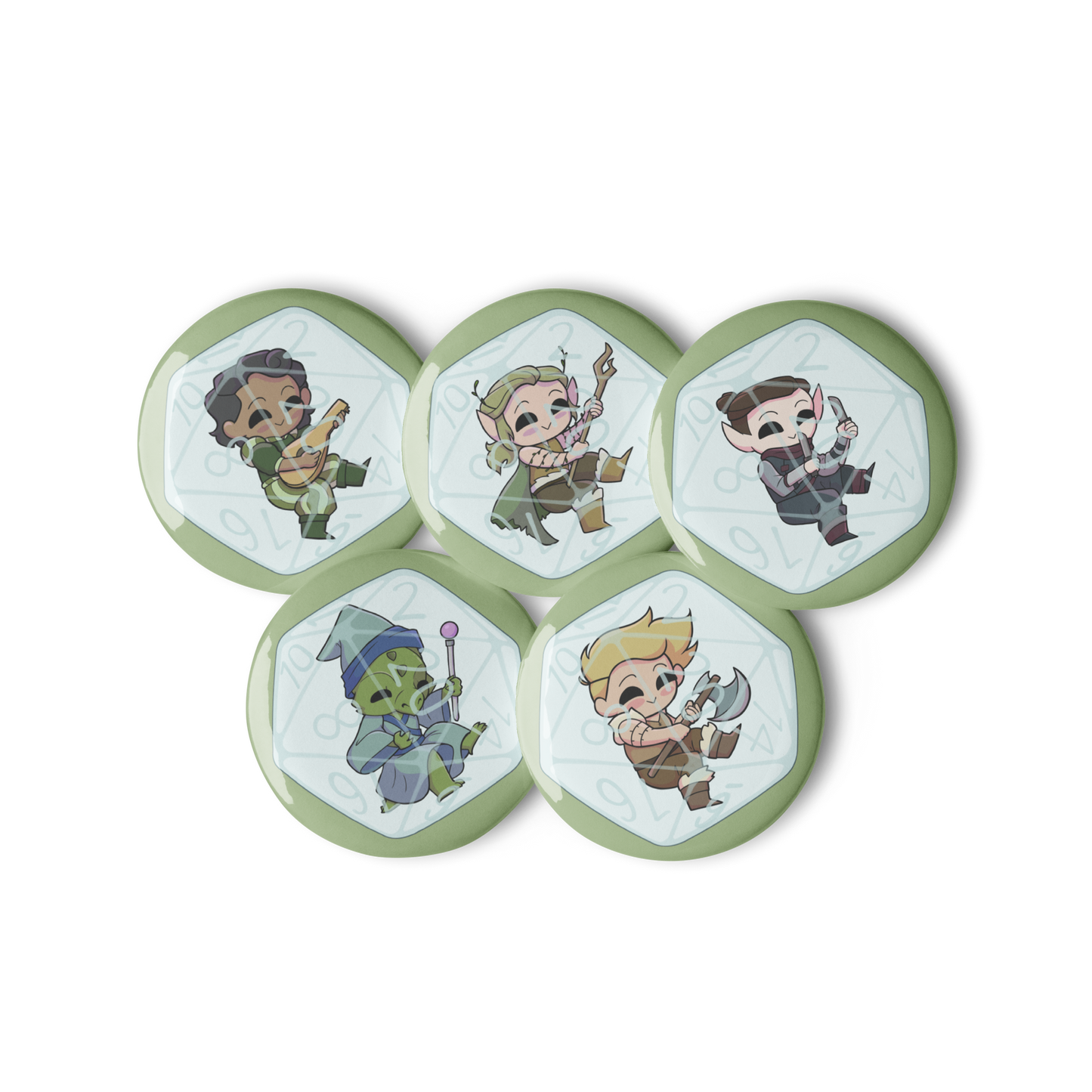 Man Power I (Set of 5 Pins)