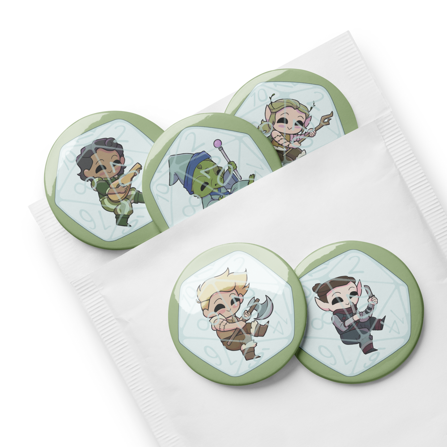 Man Power I (Set of 5 Pins)