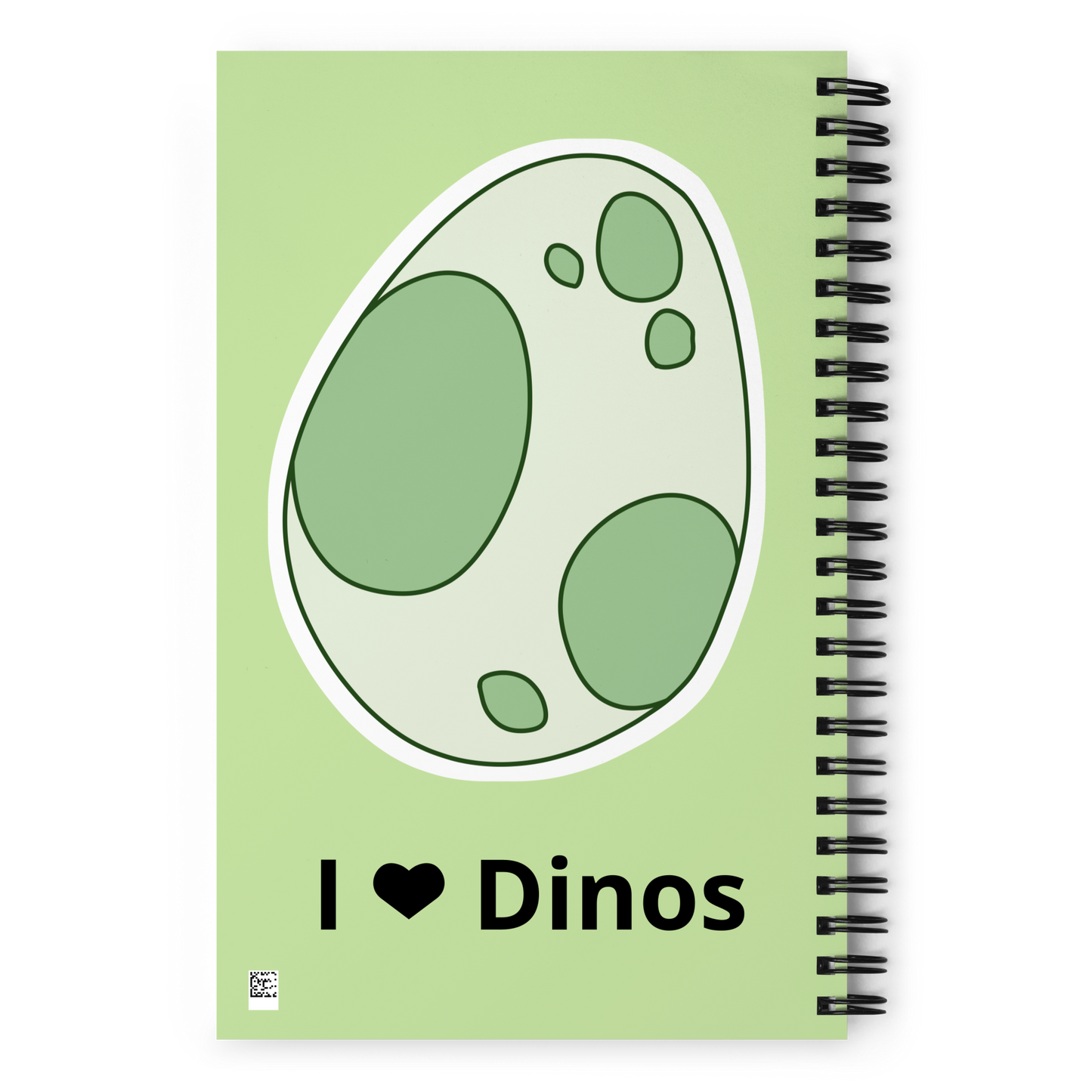 I ❤ Dinosaurs Green Tyrannosaurus Rex | Spiral notebook