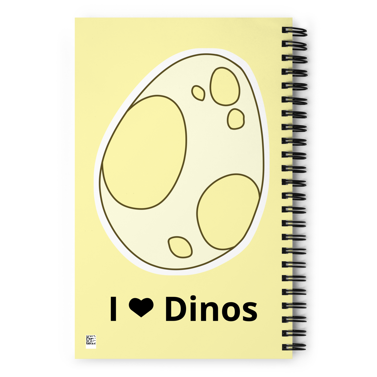 I ❤ Dinosaurs Yellow Triceratops | Spiral notebook