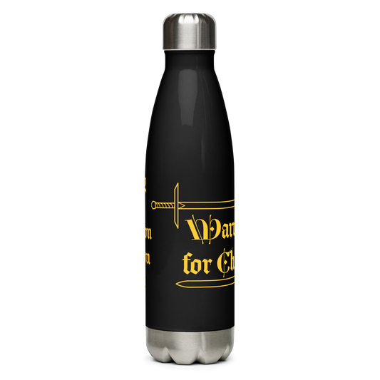 Warrior for Christ Stainless steel water bottle