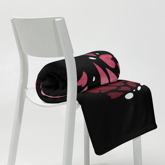 Valentines Heart Butterfly | Throw Blanket