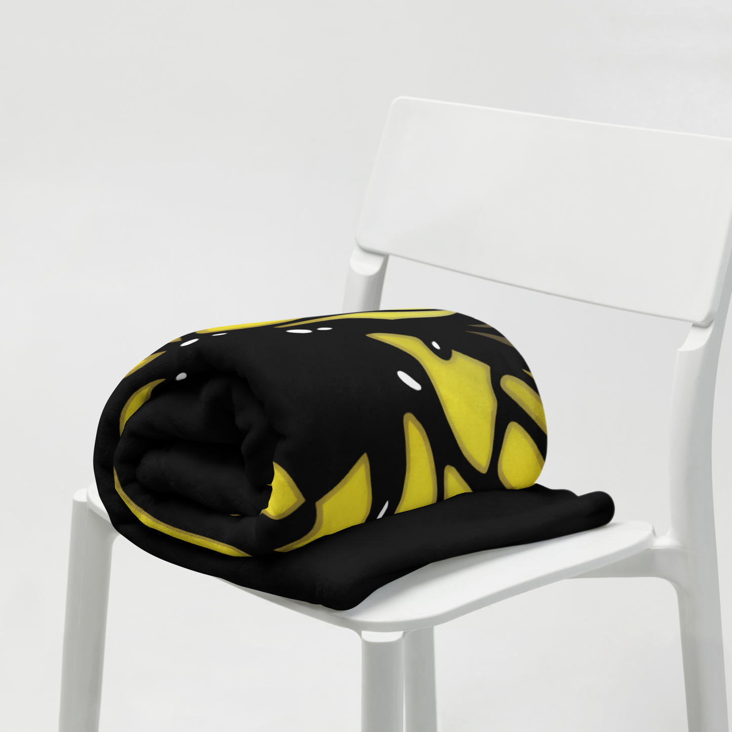 Yellow Butterfly Wing Throw Blanket