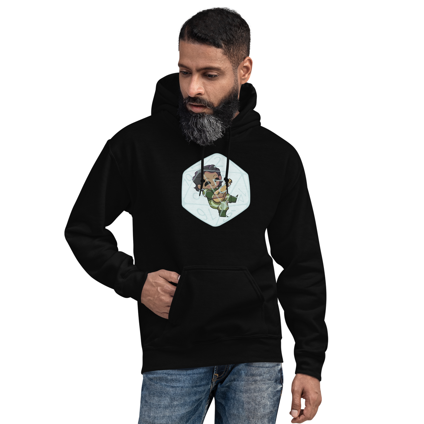 Human Bard Male | Unisex Hoodie