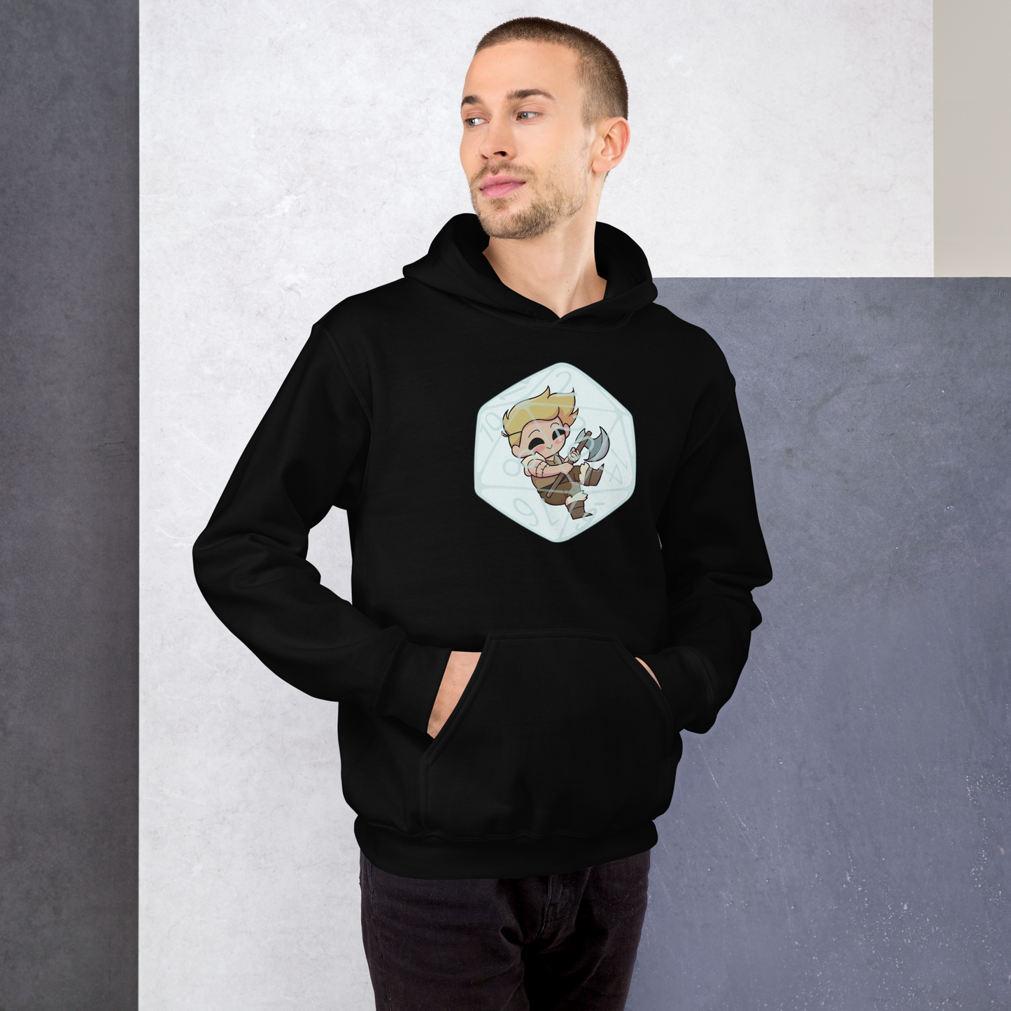 Human Barbarian Male | Unisex Hoodie