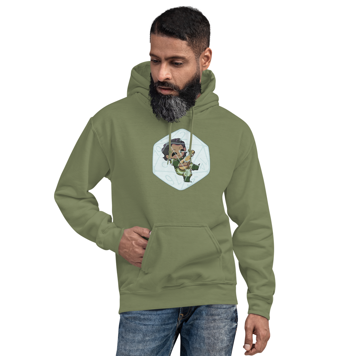 Human Bard Male | Unisex Hoodie