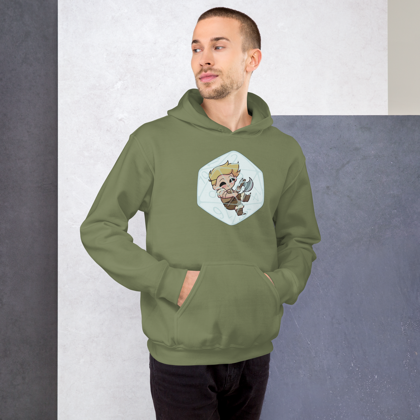 Human Barbarian Male | Unisex Hoodie