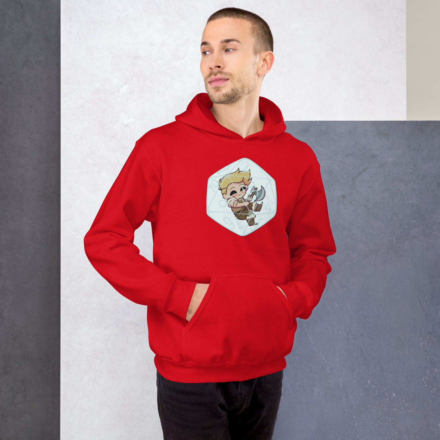 Human Barbarian Male | Unisex Hoodie