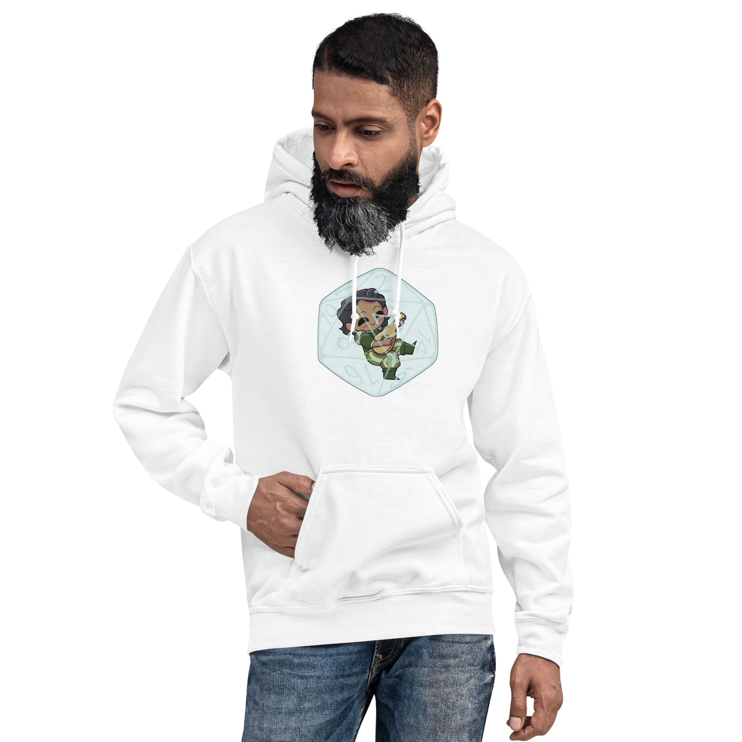 Human Bard Male | Unisex Hoodie