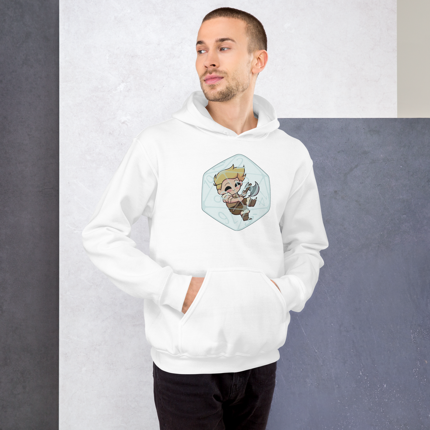 Human Barbarian Male | Unisex Hoodie